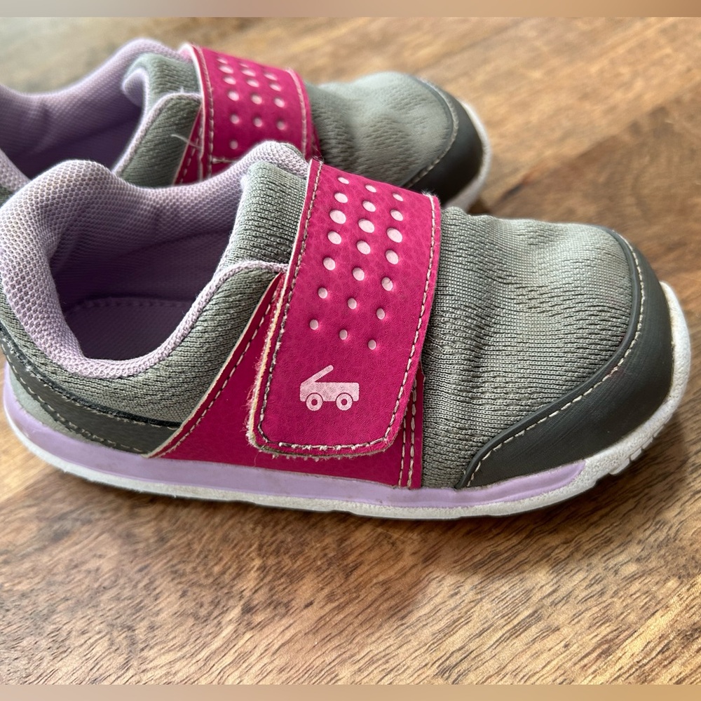 See Kai Run Ryder II FlexiRun, Size 10 in Gray/Berry